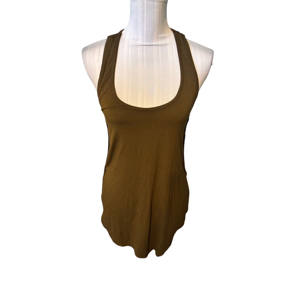 Forever 21 Green Khaki Athletic Tank Size M